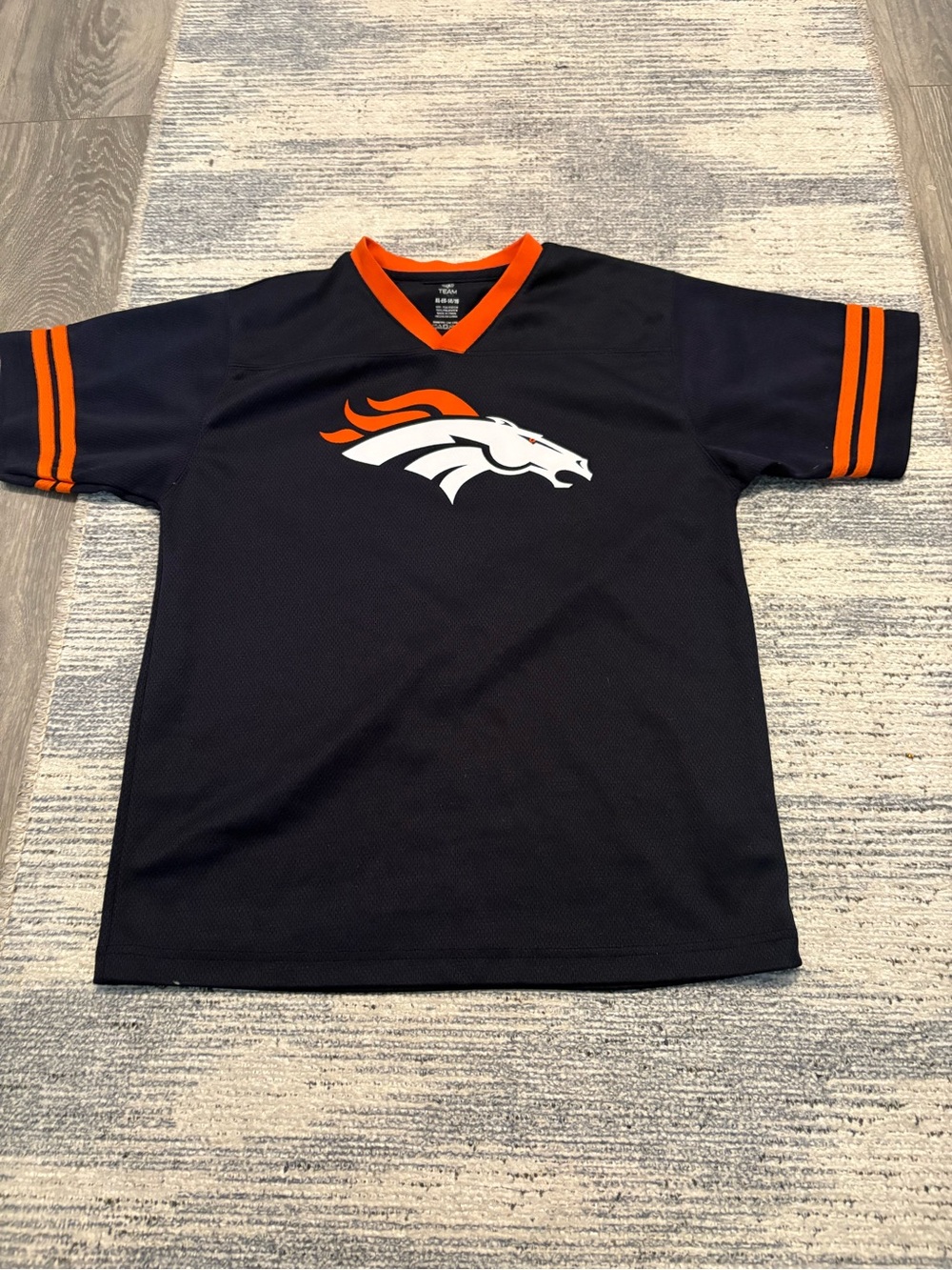 NFL Kids Navy and Orange Denver Broncos Tee
